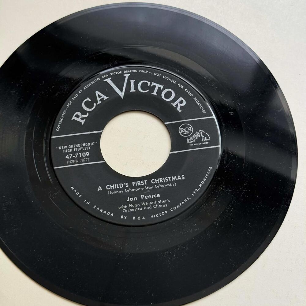 Jan Peerce - Faith/A Child's First Christmas 45rpm VG+ R23